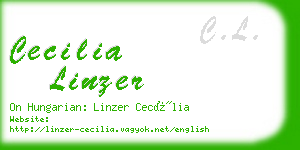 cecilia linzer business card